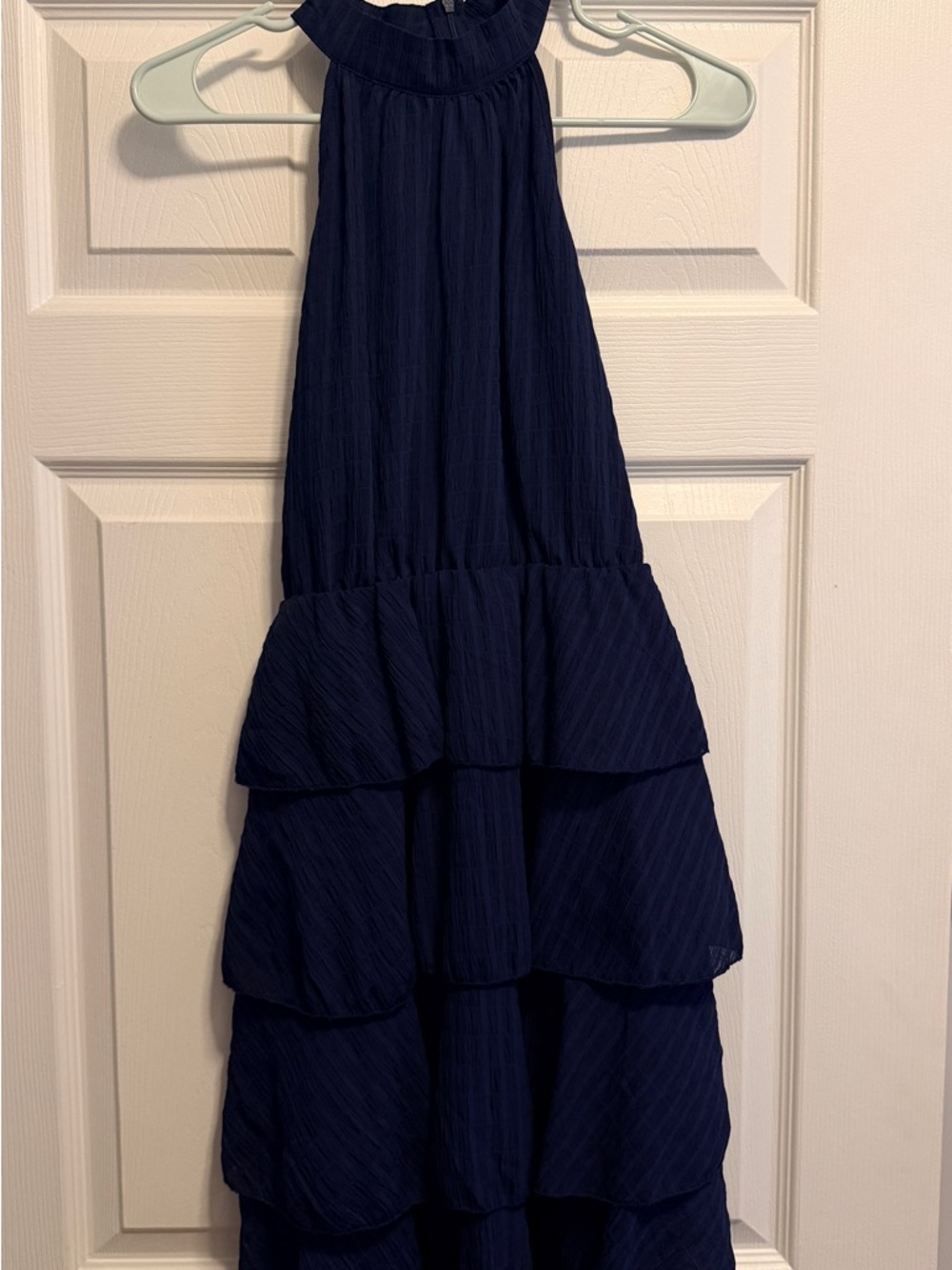 Cupshe Navy Tiered Halter Dress for Girls